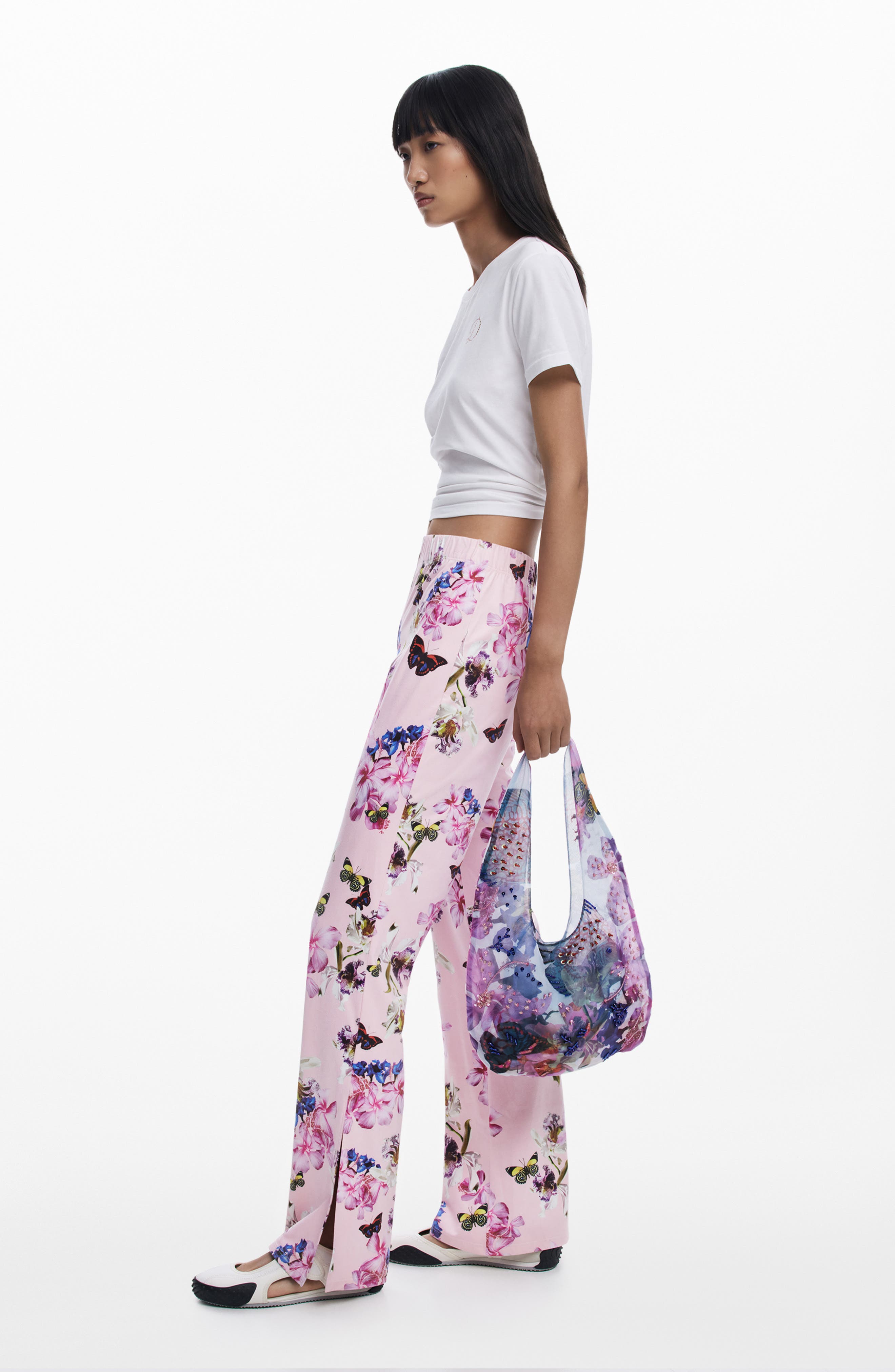 Desigual Marine Print Handbag, Alternate, color, 