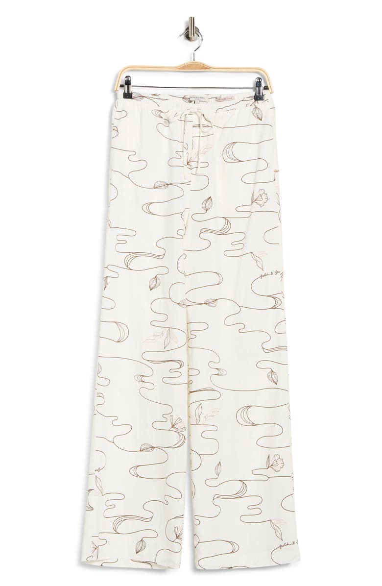 Scotch & Soda Pull-On Pants, Main, color, Wavy Floral