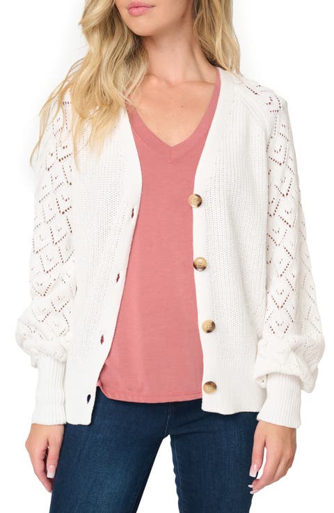 Gigi Diamond Stitch Crochet Cardigan