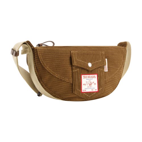 True Religion Corduroy Soft Hobo In Brown