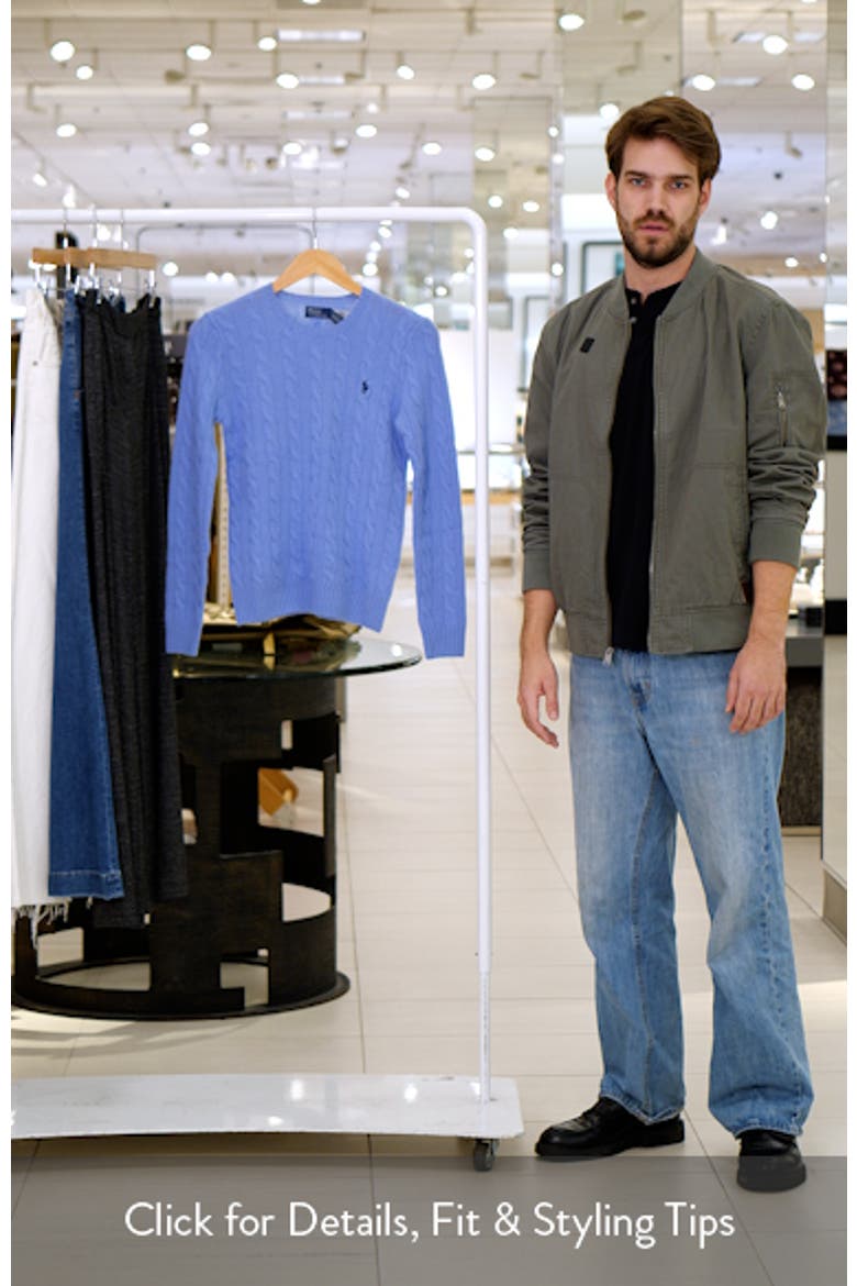Cable Wool & Cashmere Crewneck Sweater video