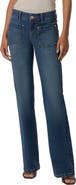 KUT from the Kloth Natalie Patch Pocket Mid Rise Flare Jeans