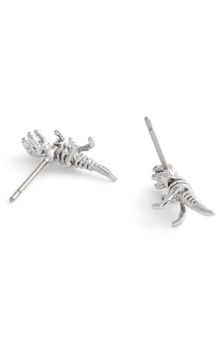 COACH Skeletal Rexy Stud Earrings, Alternate, color,