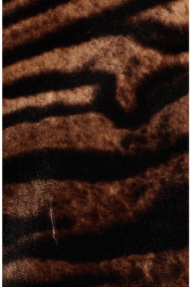 Animal Print One-Button Blazer, Alternate, color, ANNE BLACK/ BROWN MULTI