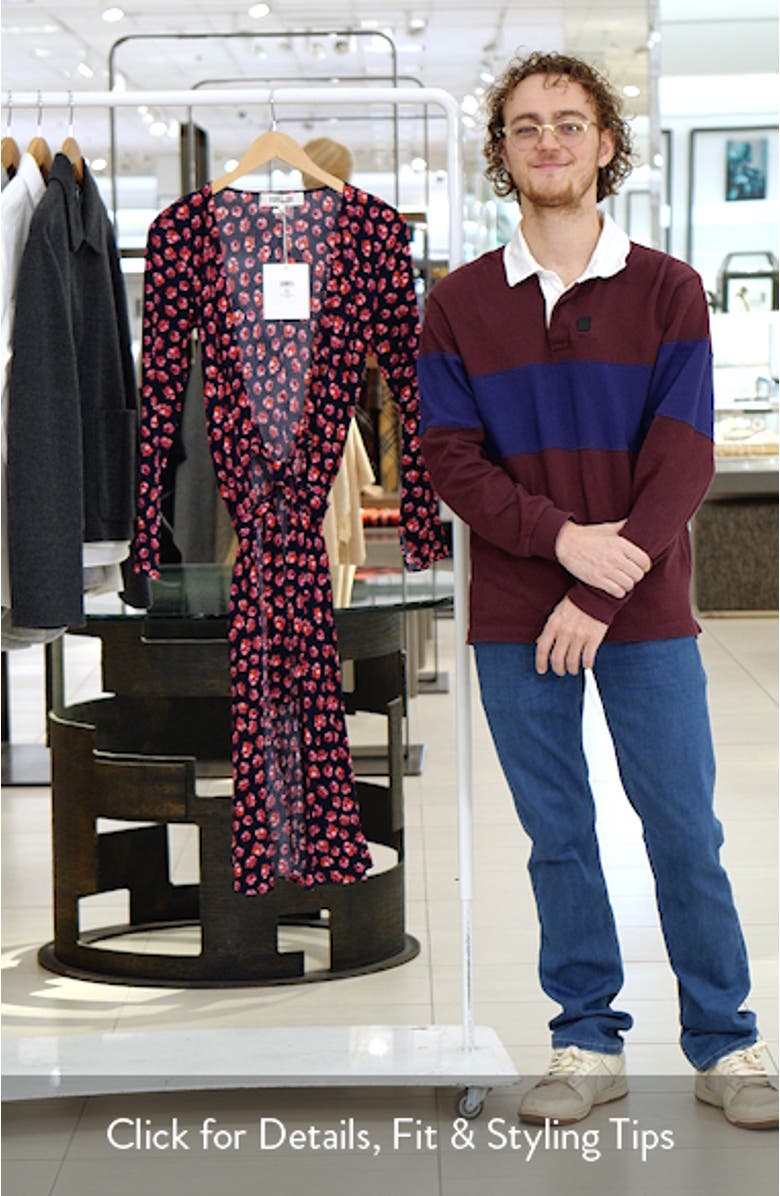 Tilly Long Sleeve Floral Print Wrap Dress, sales video thumbnail