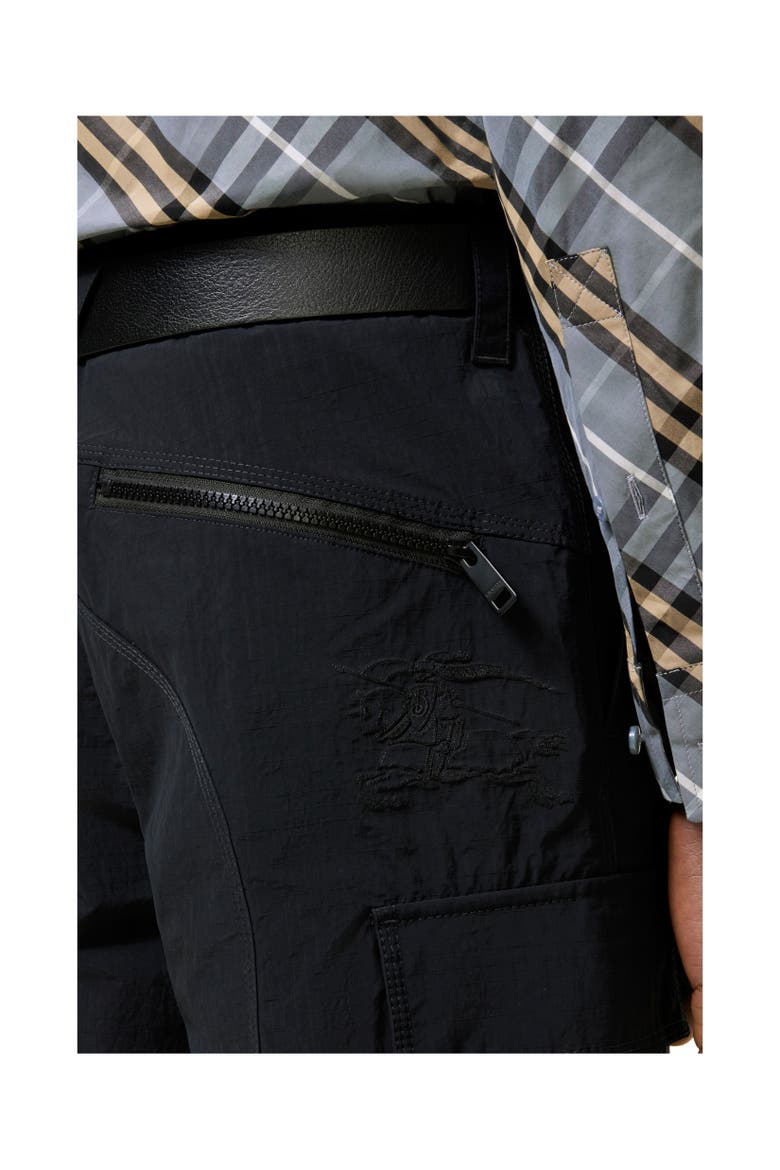 Nylon Cargo Trousers, Alternate, color, Navy
