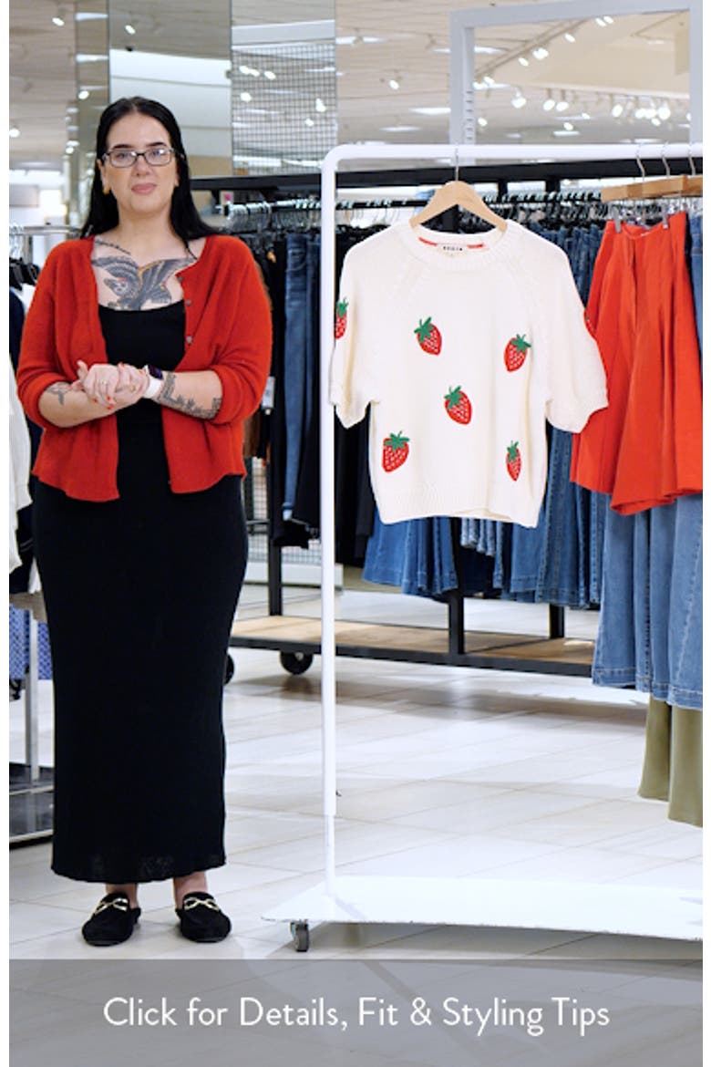 Margot Short Sleeve Strawberry Sweater video