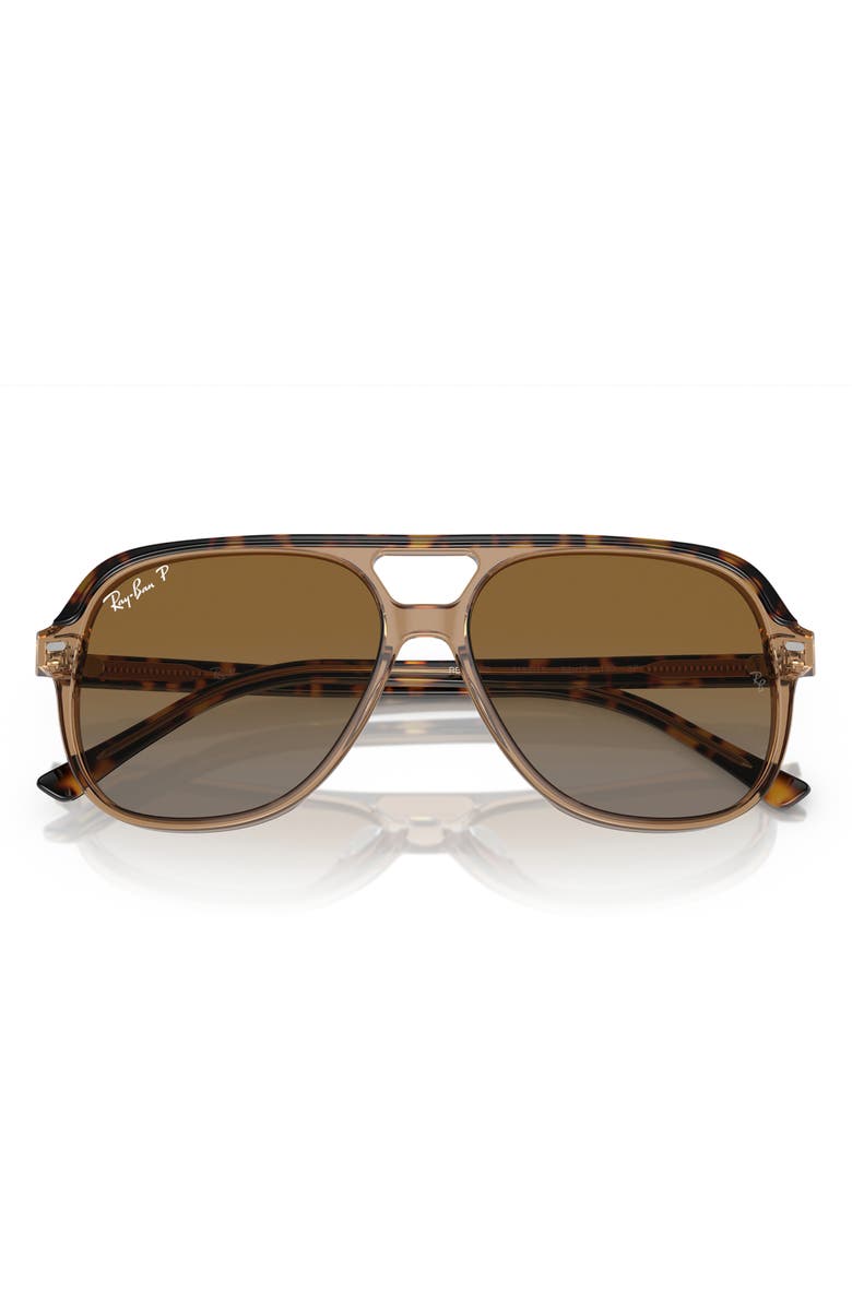 Ray-Ban Kids' Bill Junior 52mm Gradient Square Sunglasses, Alternate, color, Brown Grad