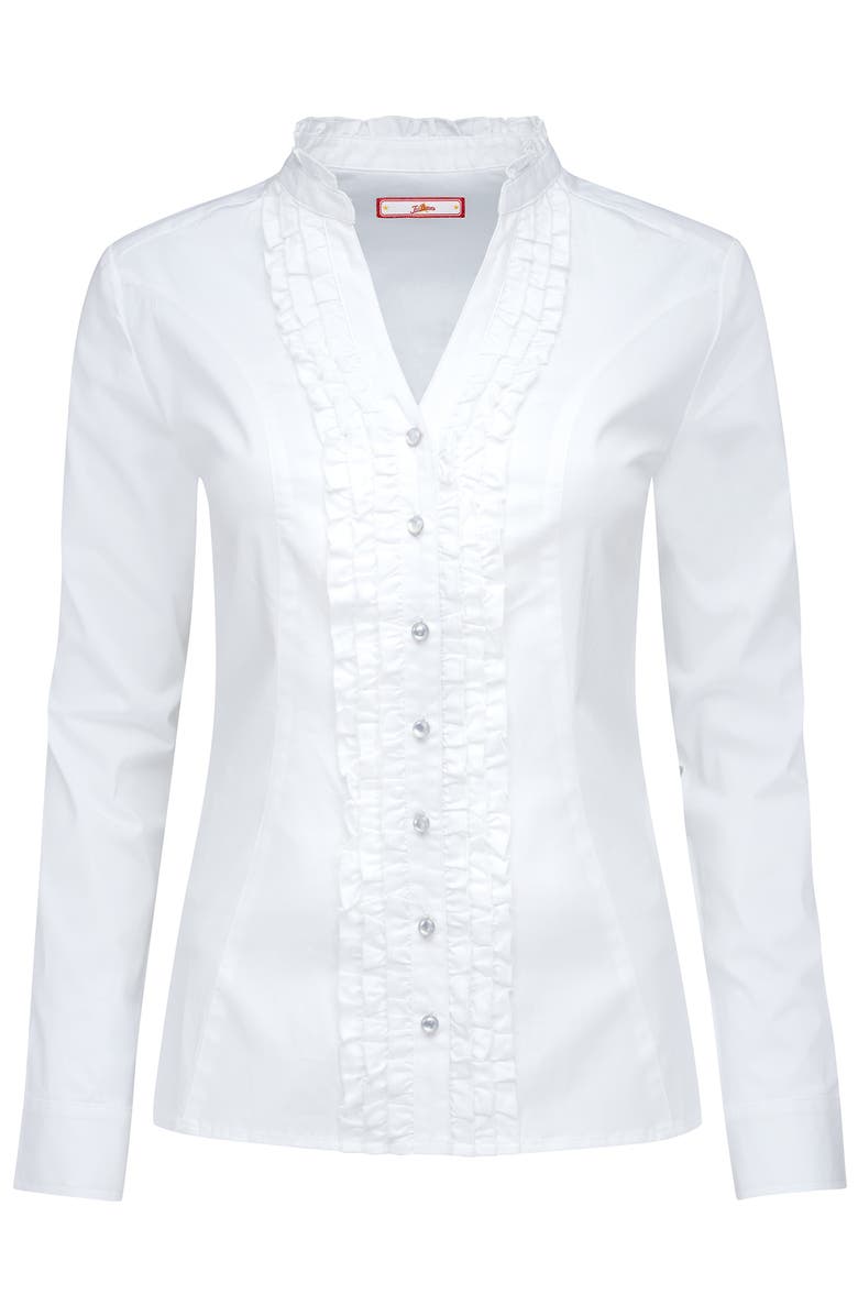 Joe Browns Cotton Ruffle Shirt, Main, color, 