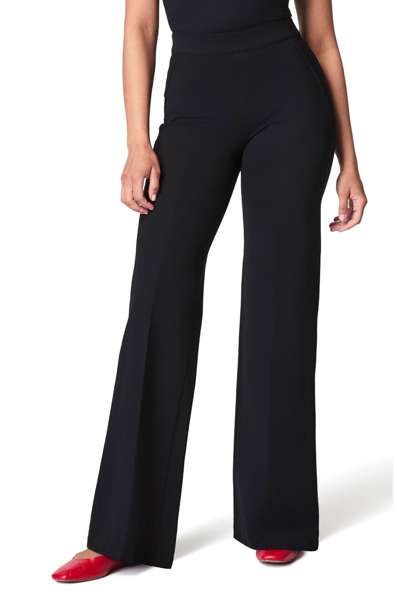 SPANXsupersmooth™ PerfectFit Ponte Wide Leg Pants, Main, color, CLASSIC BLACK