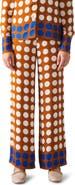 LK Bennett Elise Polka Dot Wide Leg Pants
