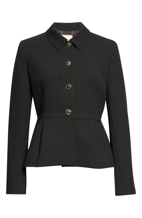 Palais Stretch Suiting Peplum Jacket