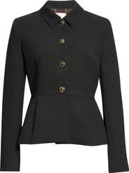 ST. JOHN Palais Stretch Suiting Peplum Jacket