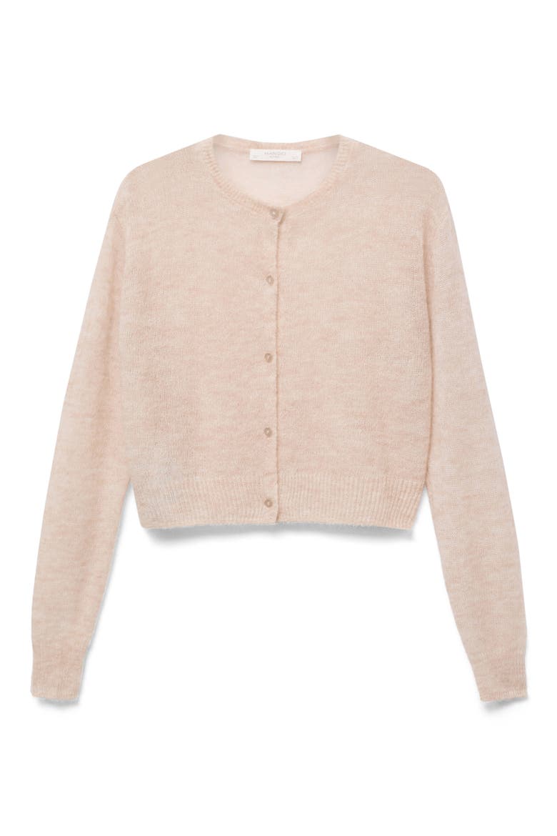 Crop Cardigan, Alternate, color, BEIGE