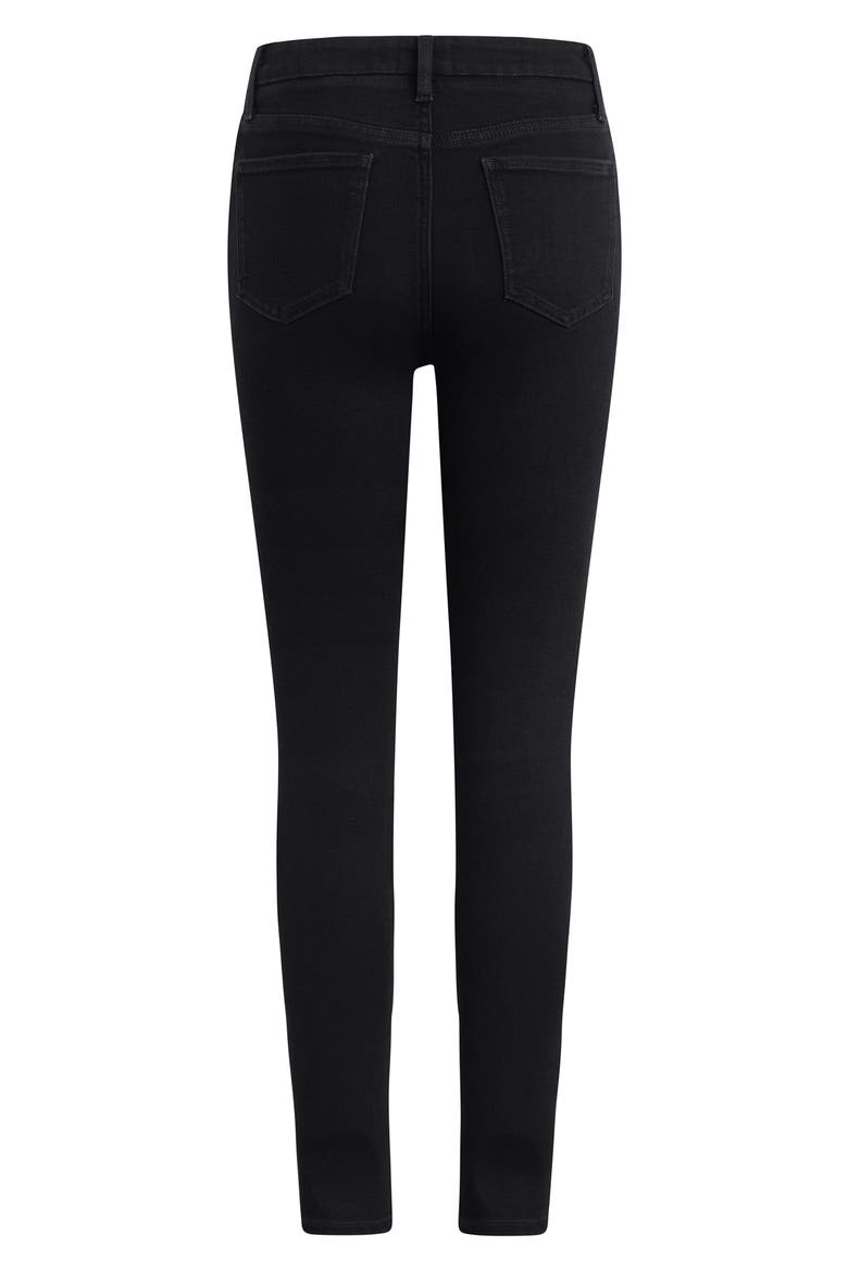The Sara Superhigh Waist Ankle Skinny Jeans, Alternate, color, ONYX