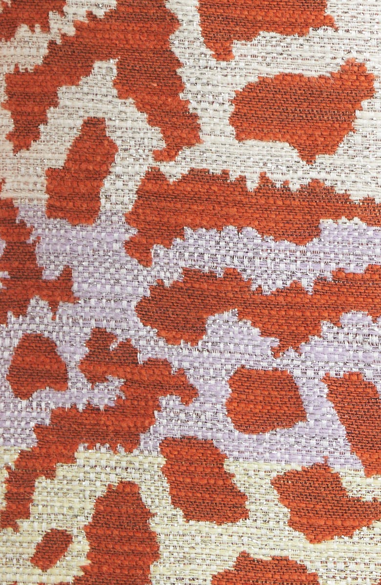 Smythe Metallic Animal Jacquard Cotton Blend Coat, Alternate, color,