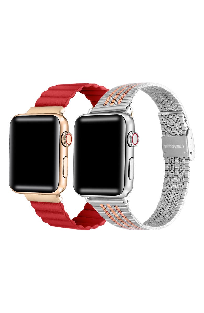 The Posh Tech Assorted 2-Pack Apple Watch<sup>®</sup> Watchbands, Main, color, Assorted