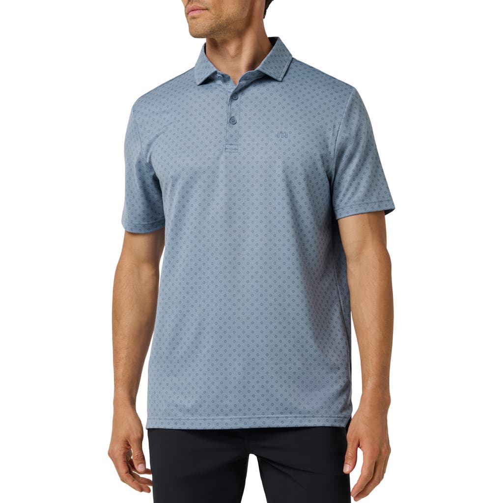 Travismathew Final Drive Geo Polo In Rain Washed