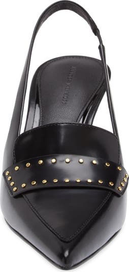 Paris Stud Slingback Pointed Toe Pump