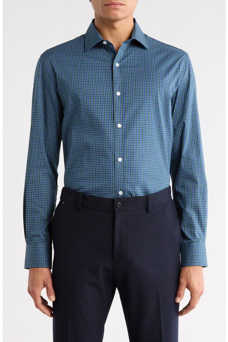All-Season Stretch Slim Fit Dress Shirt, Main, color, WREATH