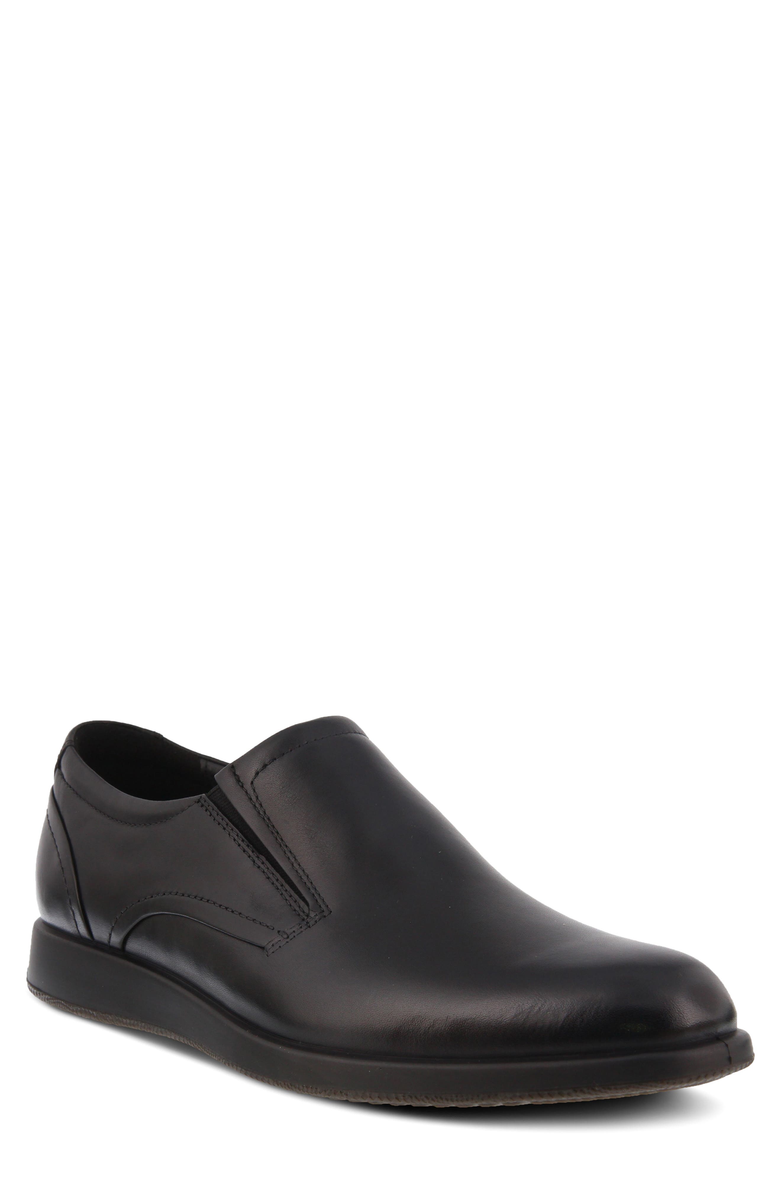 Spring Step John Leather Loafer, Main, color, Black