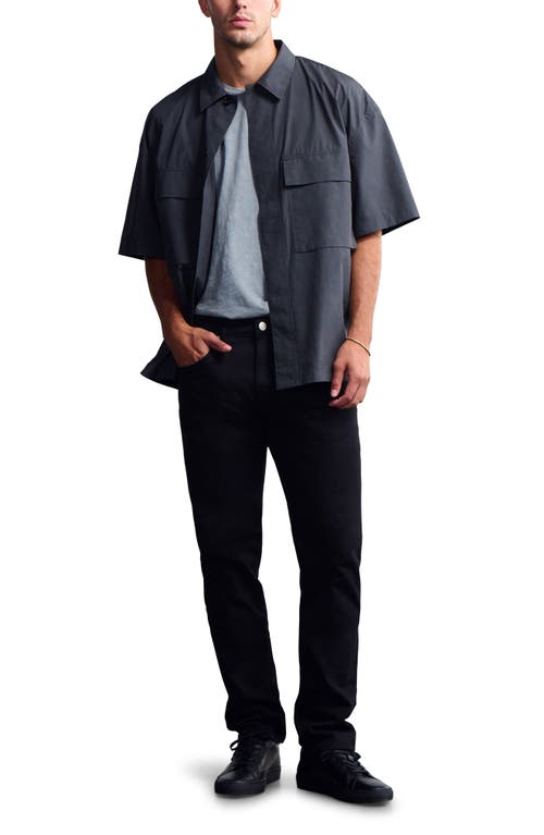 General Denim Works Roam Relaxed Straight Leg Jeans In Black