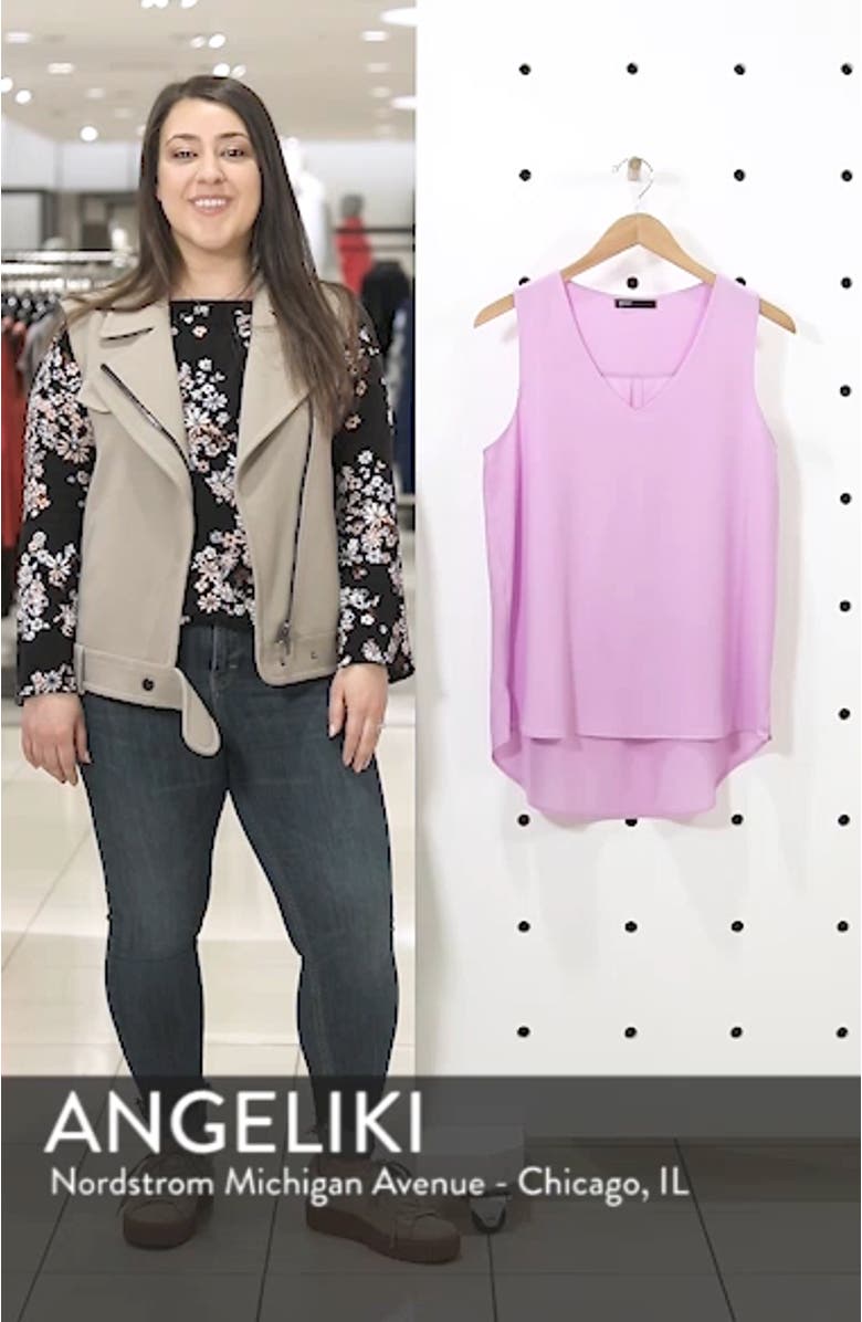 Gibson x Living in Yellow Reagan V-Neck Drop Back Top, sales video thumbnail