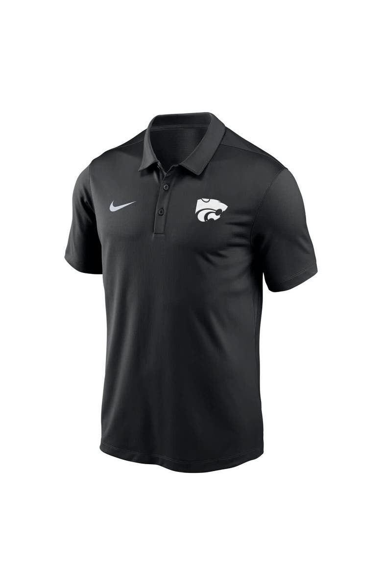 Nike Men's Nike Black Kansas State Wildcats Victory Solid Performance Polo, Alternate, color, Black