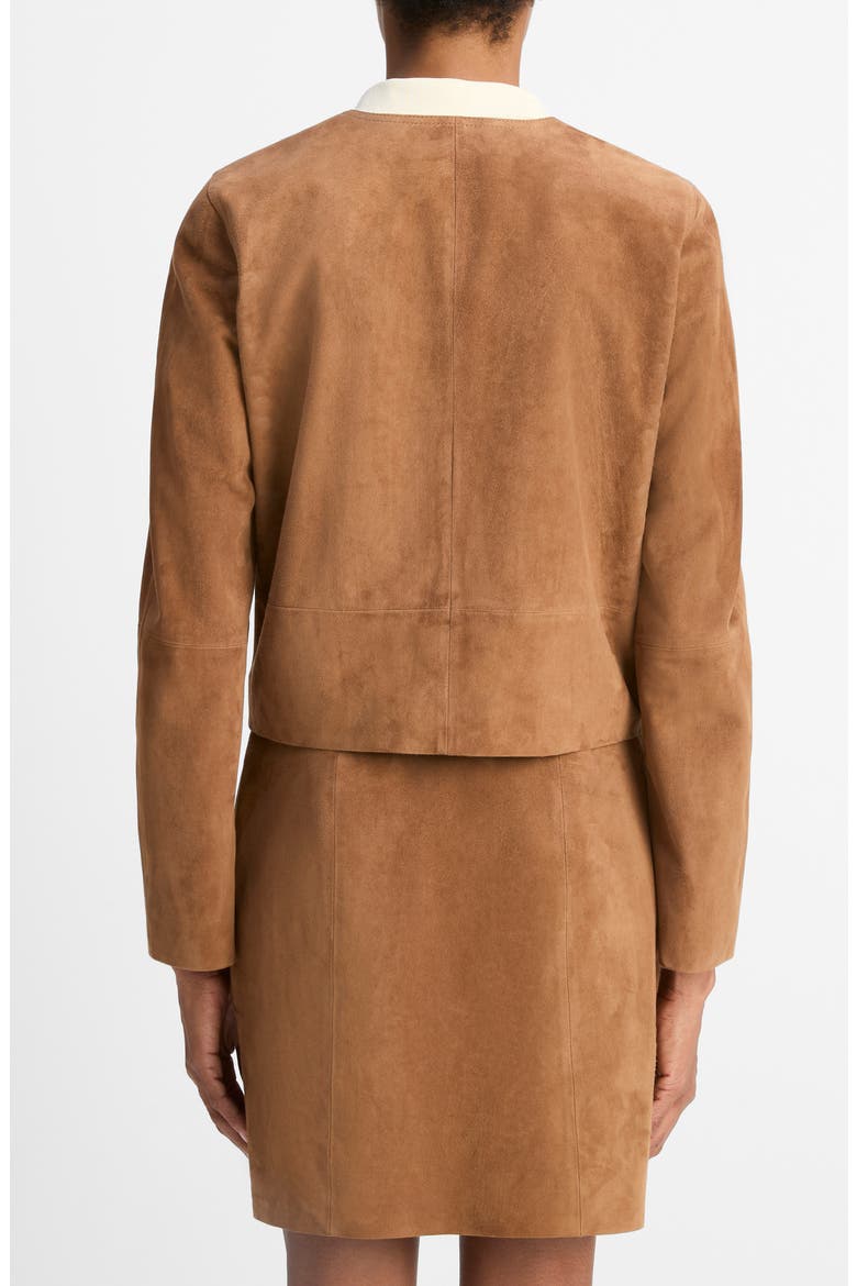 Crop Suede Jacket, Alternate, color, CAMARILLO