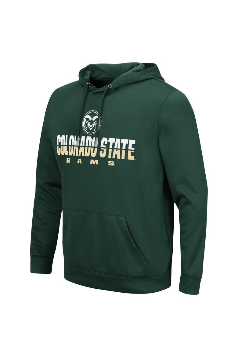 Men's Colosseum Green Colorado State Rams Lantern Pullover Hoodie, Alternate, color, Green