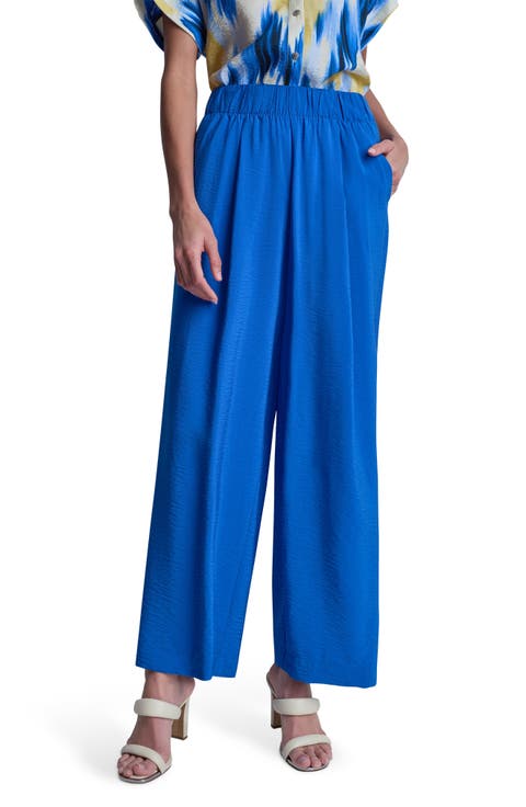 Rumpled Voile Pull-On Pants