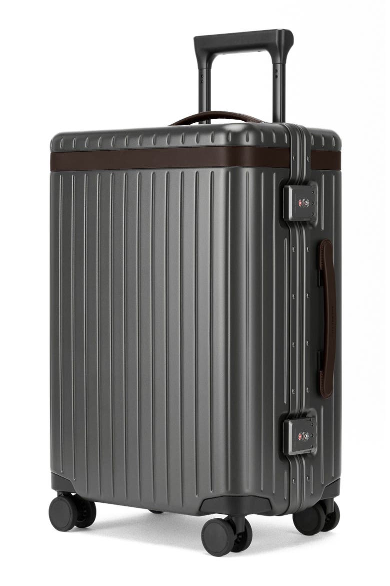 The Large Carry-on, Alternate, color, Grey / Chocolate