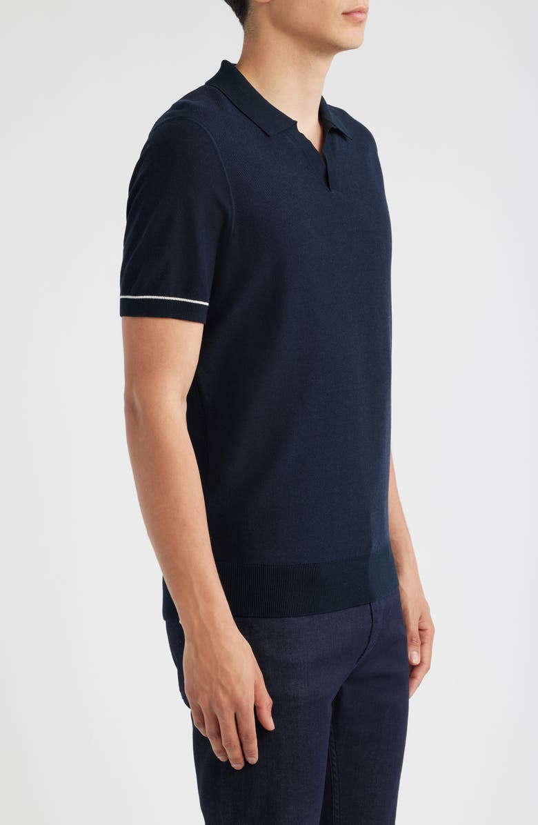 BOSS Jianluca Johnny Collar Polo, Alternate, color, Dk Bu