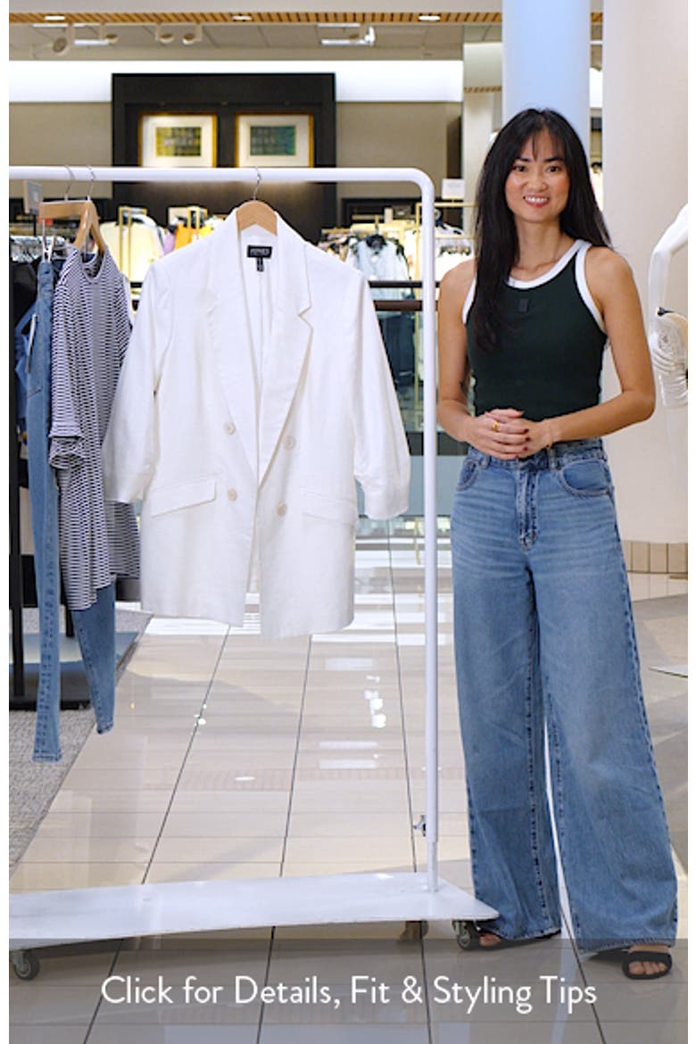 Open Front Linen Blend Jacket video