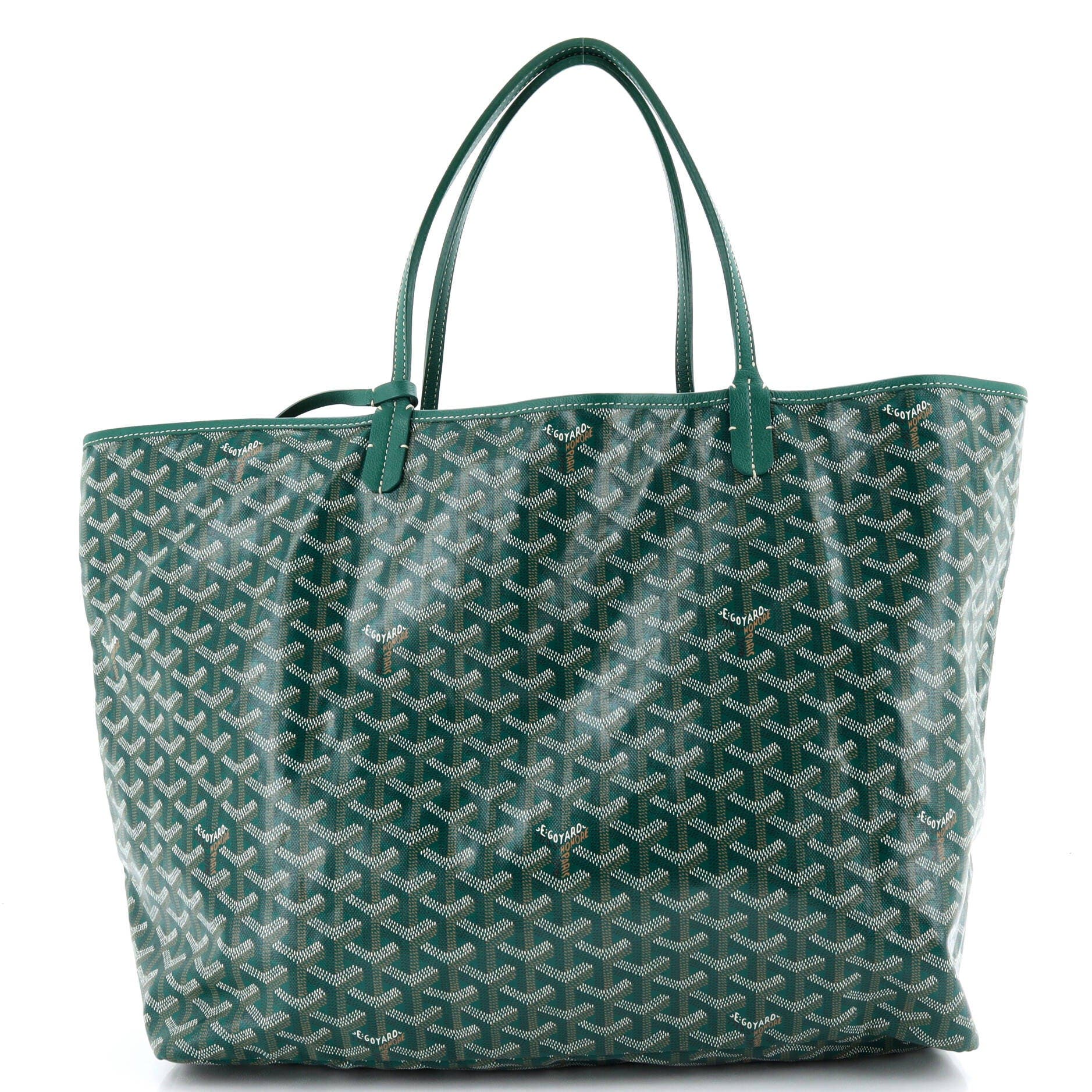 Pre-Owned Goyard Saint Louis Tote Coated Canvas GM, Alternate, color, Green