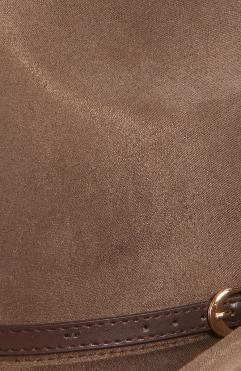 Treasure & Bond Faux Suede Adjustable Cowboy Hat, Alternate, color, Brown