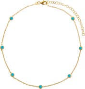 BY ADINA EDEN Turquoise Diamond By The Yard Choker
