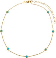 BY ADINA EDEN Turquoise Diamond By The Yard Choker
