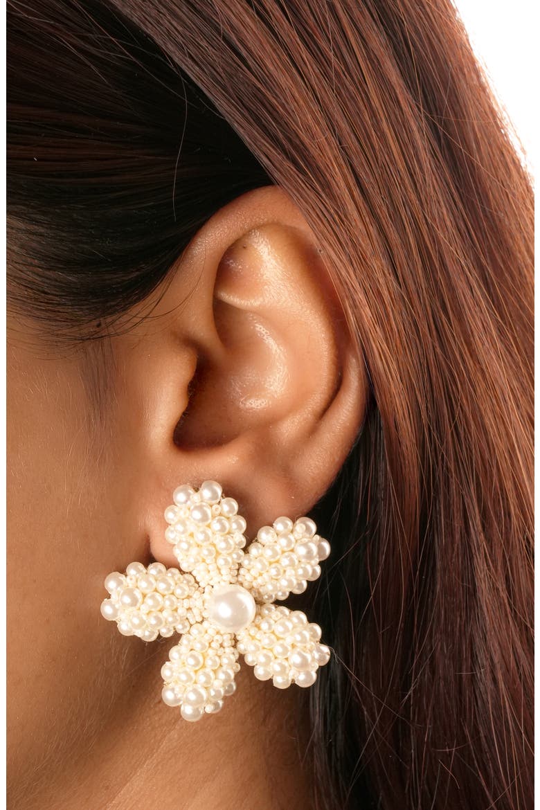 Venetia Drop Earrings, Alternate, color, IVORY
