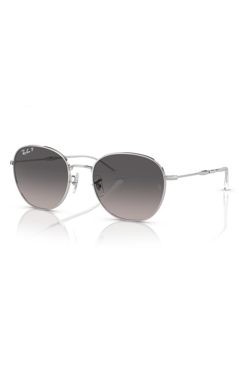 Ray-Ban 55mm Polarized Phantos Sunglasses, Alternate, color, Silver