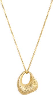 Monica Vinader Antica Texture Pendant Necklace