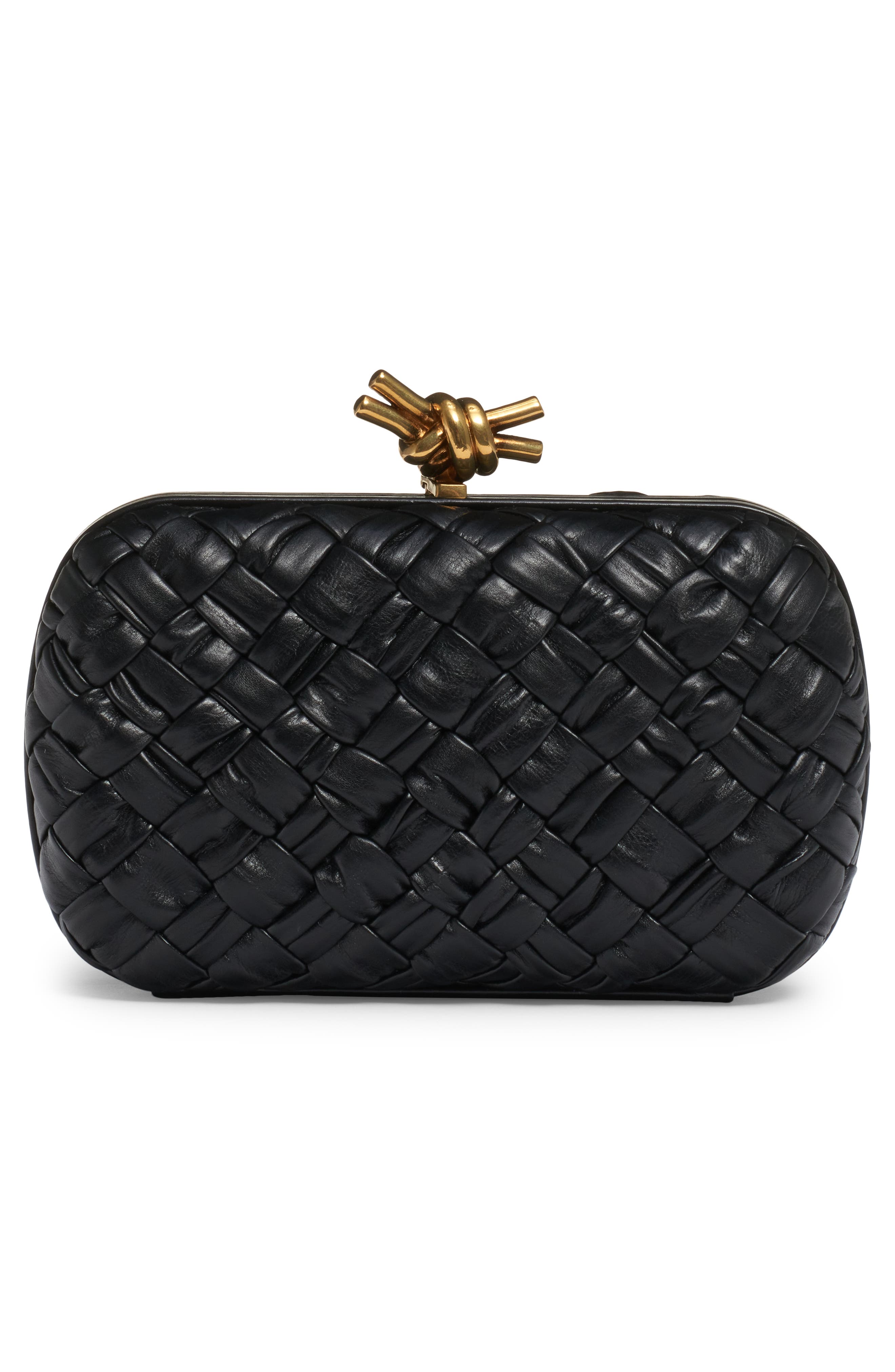 Bottega Veneta Knot Clasp Intrecciato Leather Minaudière, Alternate, color, 