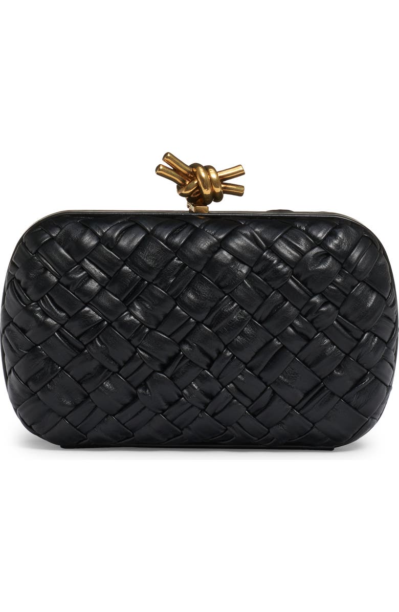 Bottega Veneta Knot Clasp Intrecciato Leather Minaudière, Alternate, color,