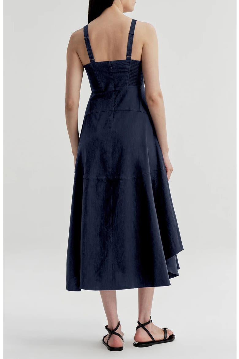 Harlow Linen Blend Dress, Alternate, color, NAVY