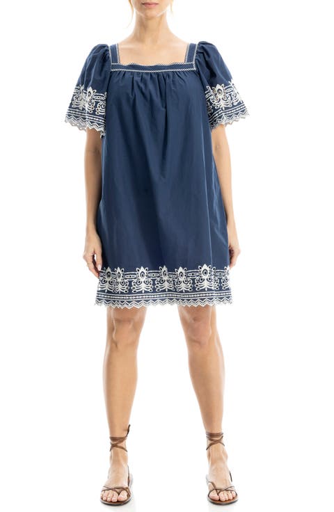 Embroidered Cotton Minidress
