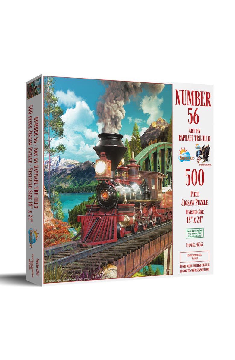Sunsout Number 56 500 piece Jigsaw Puzzle for Adults, Main, color, Multicolor