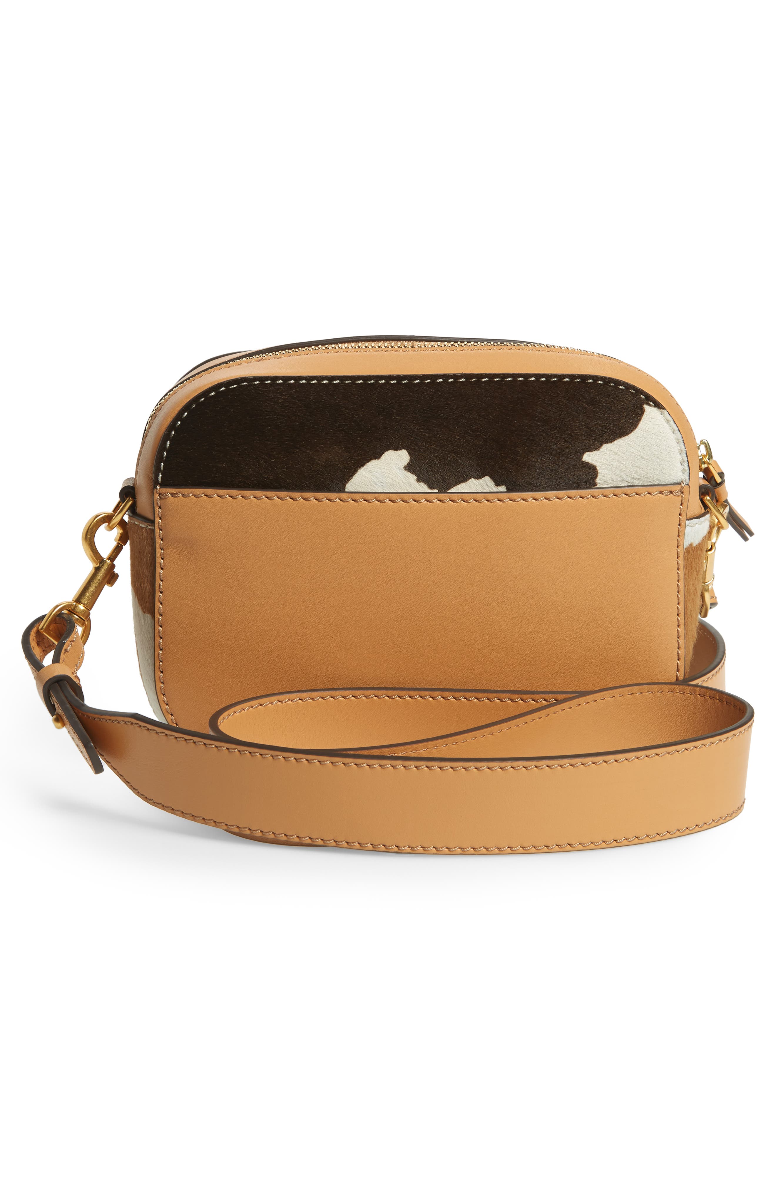 Tory Burch McGraw Genuine Calf Hair Camera Bag, Alternate, color, 