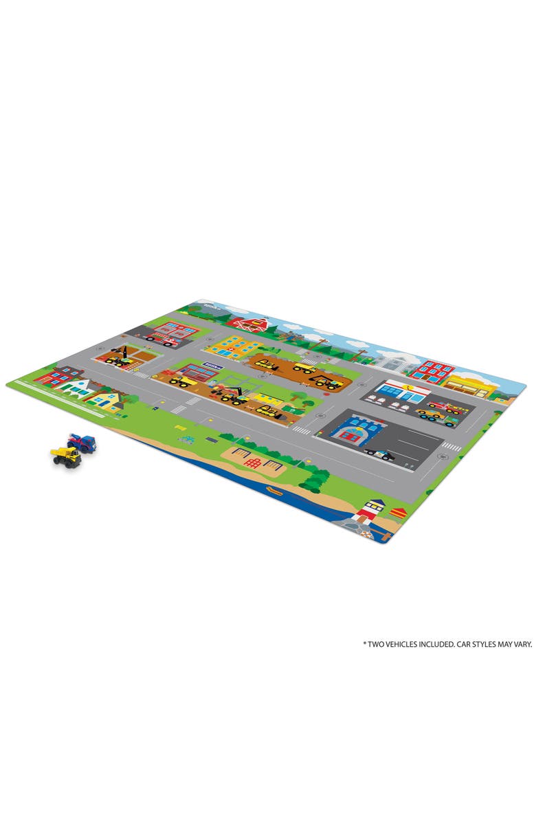 Imaginmat Jumbo Tonka Floor Playmat & 2 Toy Cars, 47 X 61",Ages 3+, Alternate, color, Multicolored