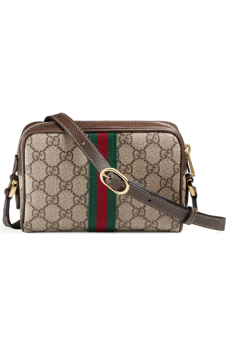 Gucci SmallCanvas Crossbody Bag, Alternate, color,