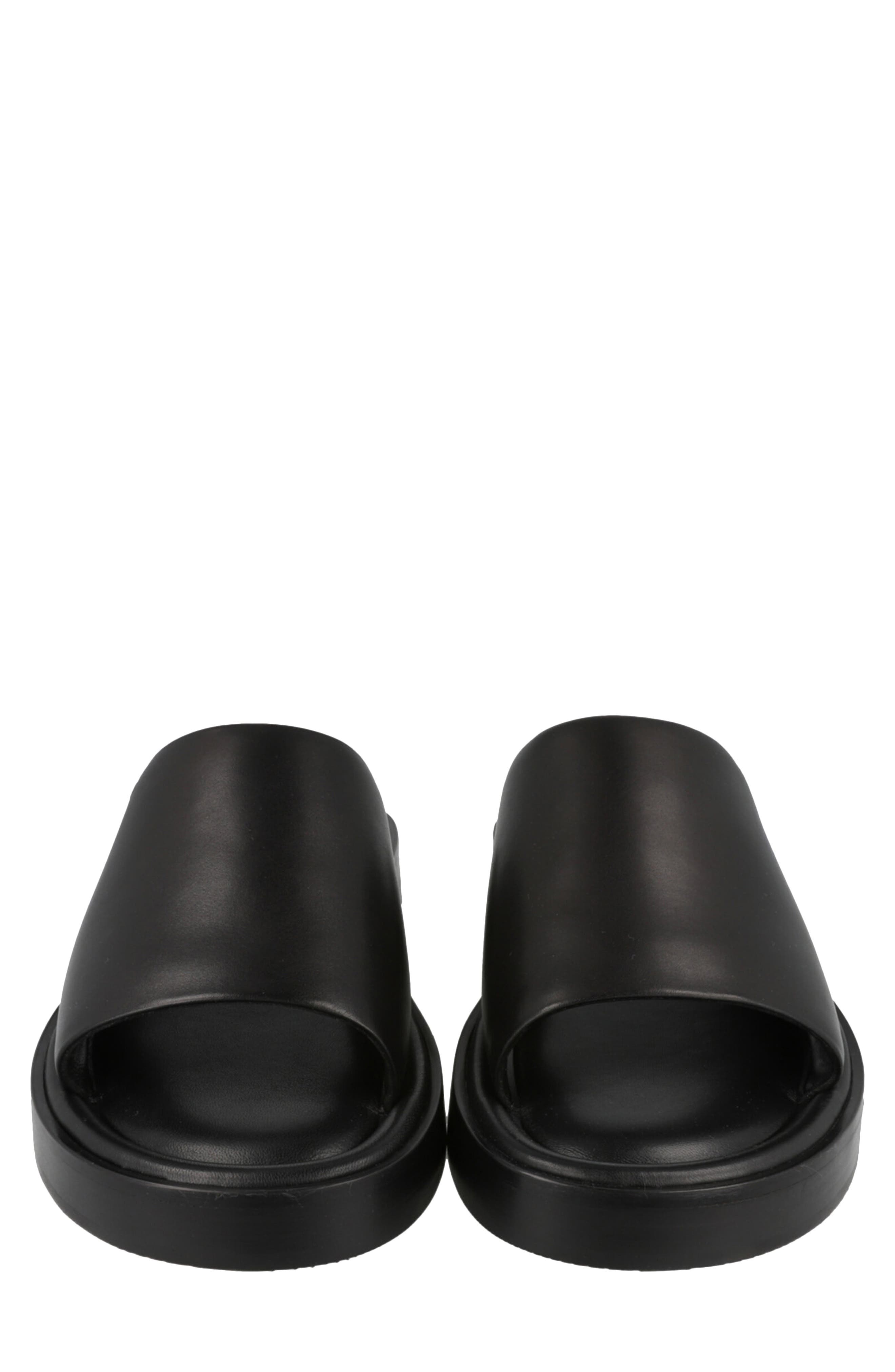 FERRAGAMO Guione Slide Sandal, Alternate, color, Black